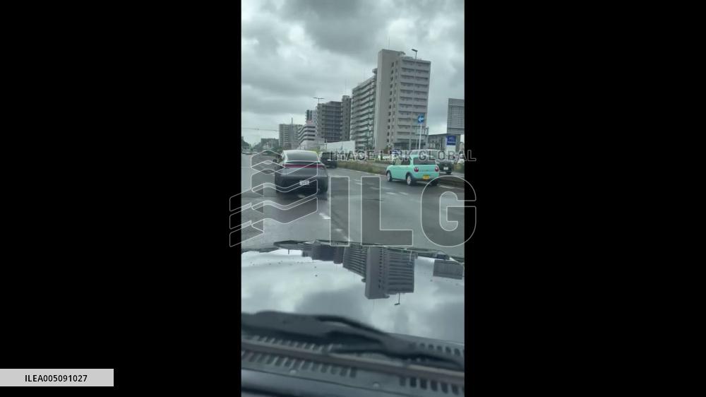 Japan: Vehicles Abandoned on Streets Across Chiba After Record Rainfall 2