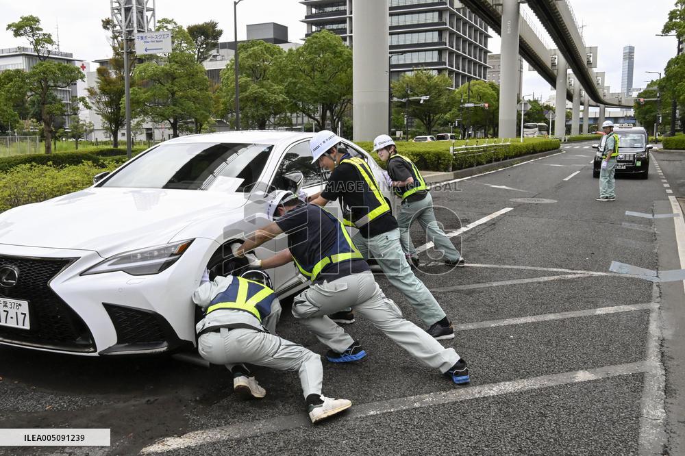 Aftermath of torrential rain in Chiba