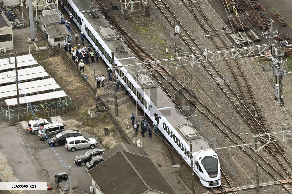 4 workers die after being hit by express train north of Tokyo