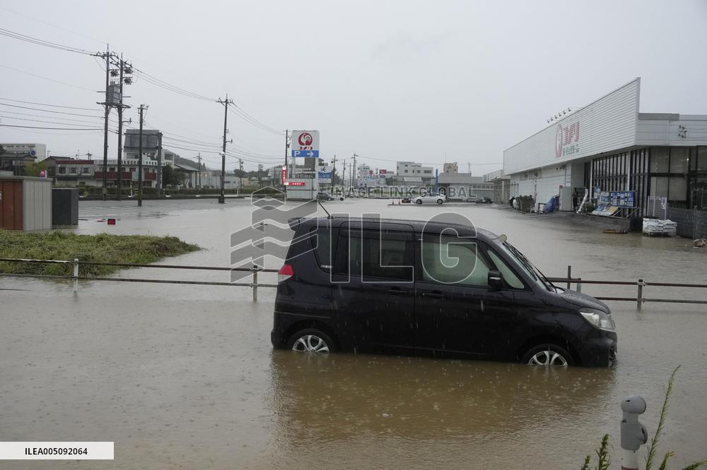Aftermath of torrential rain in central Japan