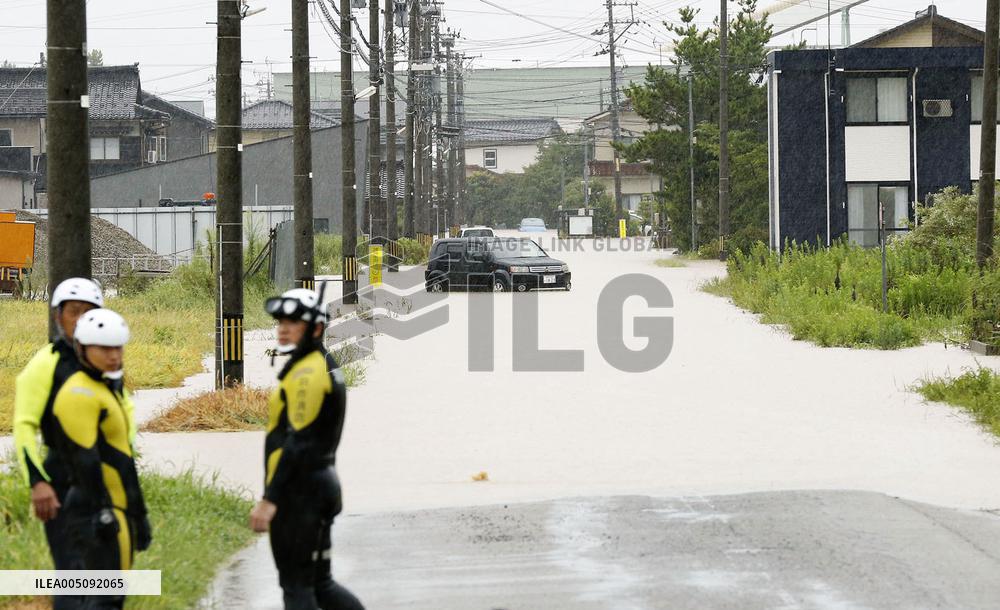 Aftermath of torrential rain in central Japan