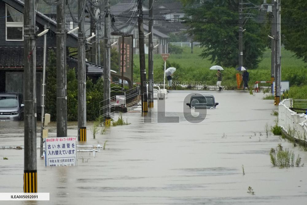 Torrential rain in central Japan