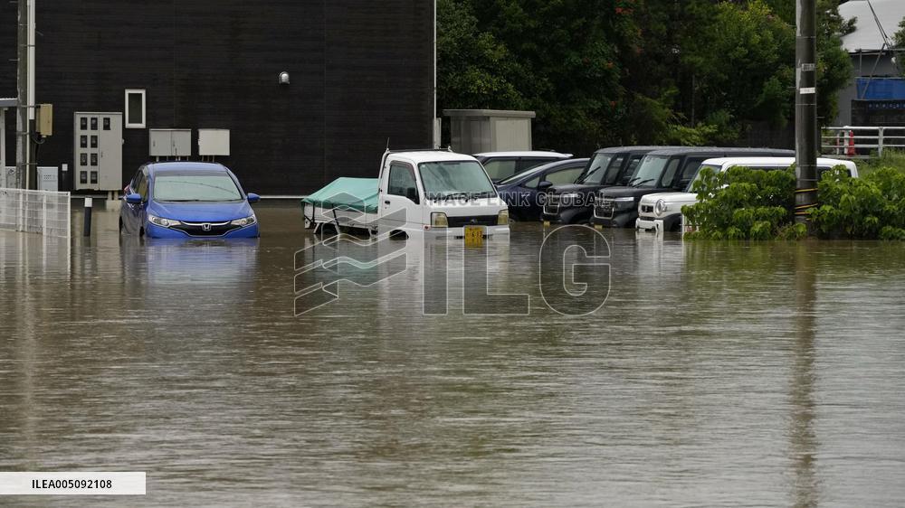 Torrential rain in central Japan
