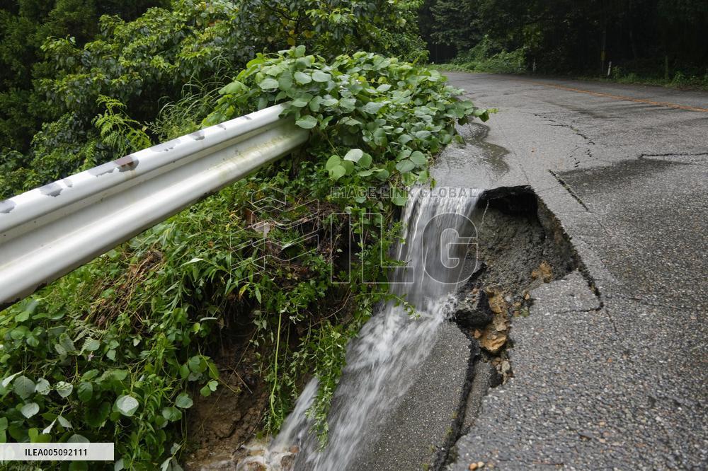 Torrential rain in central Japan