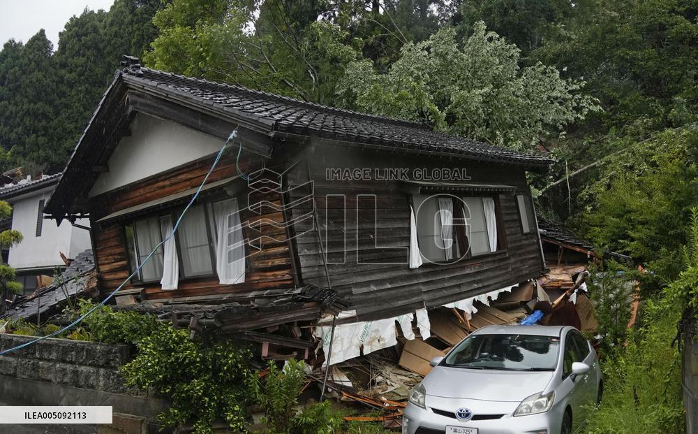 Torrential rain in central Japan