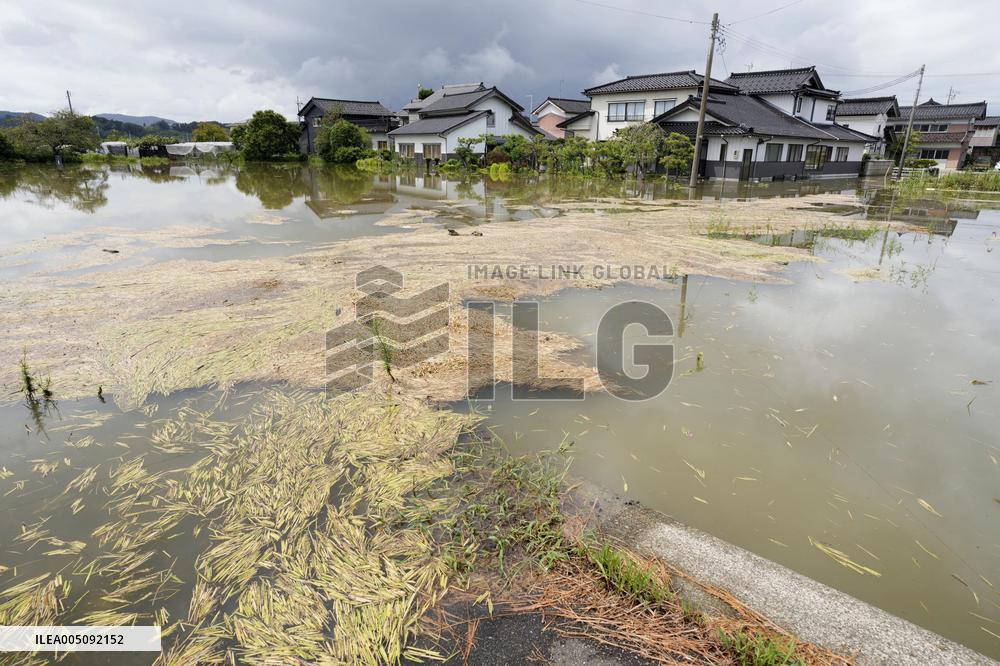 Torrential rain in central Japan