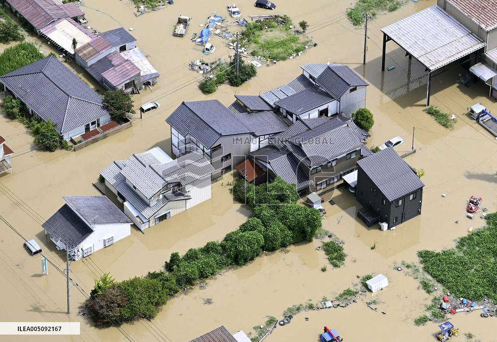 Torrential rain in central Japan