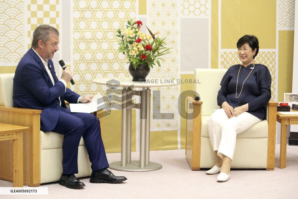 IPC head Parsons meets with Tokyo governor