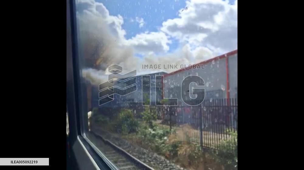 UK: Massive Industrial Fire Erupts Near Wembley Stadium in London 4