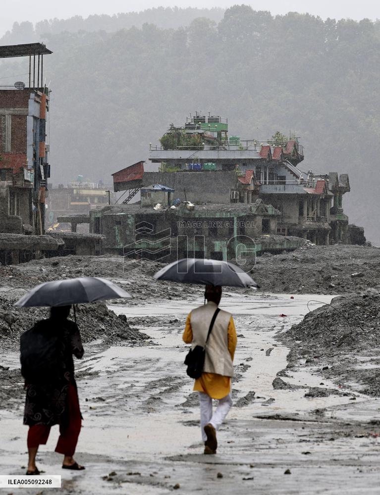 Aftermath of flash floods in Nepal