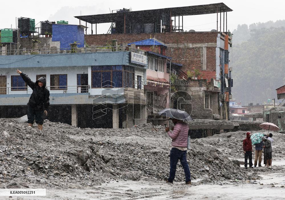 Aftermath of flash floods in Nepal
