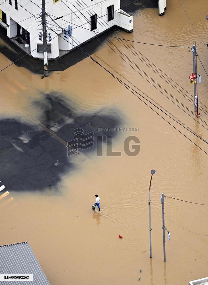 Torrential rain in central Japan
