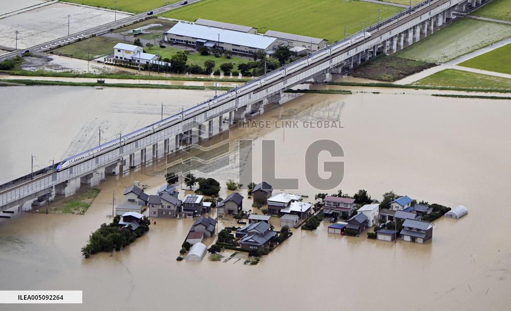 Torrential rain in central Japan