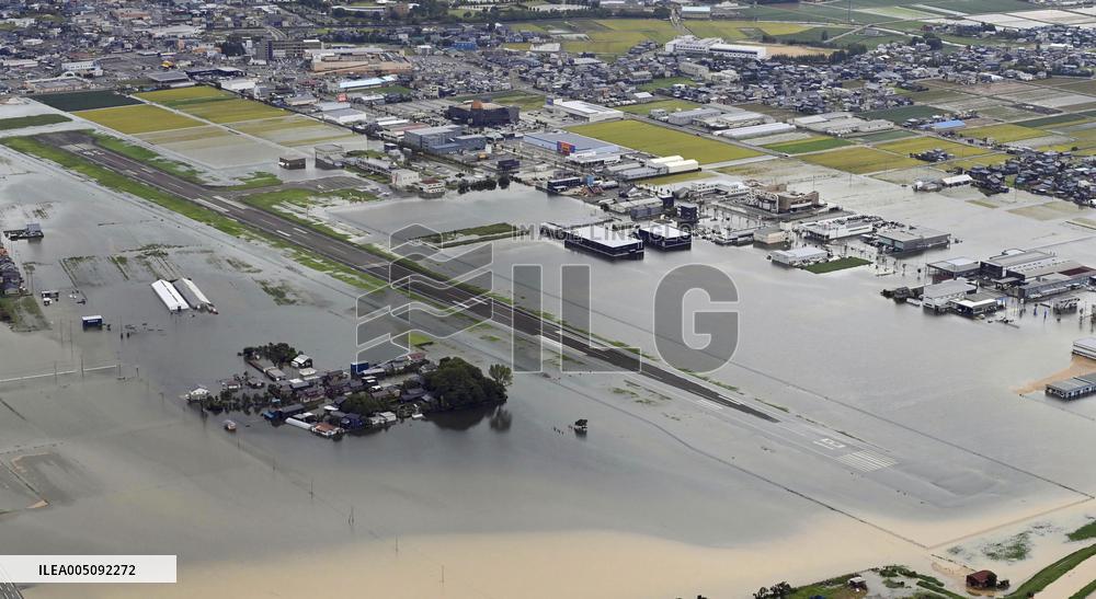 Torrential rain in central Japan