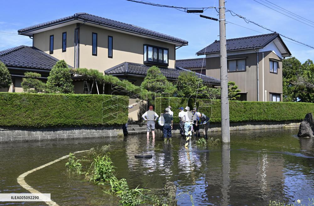 Torrential rain in central Japan