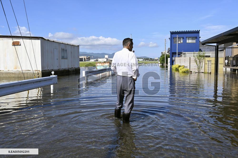 Torrential rain in central Japan
