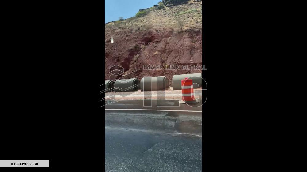 US: Heavy Rain Triggers Flooding Across Central, Southern Utah Counties