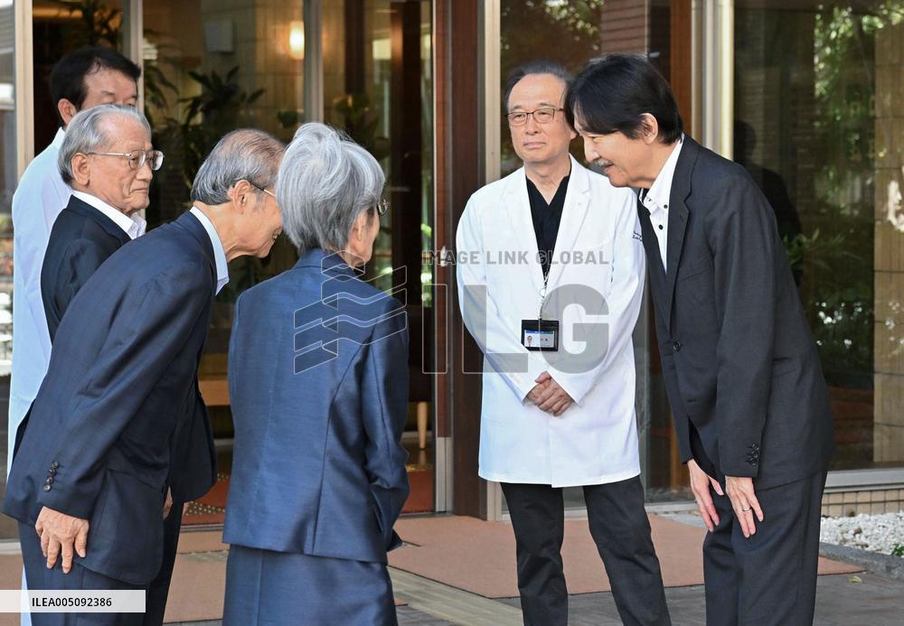Japanese Crown Prince Fumihito visits Kumamoto