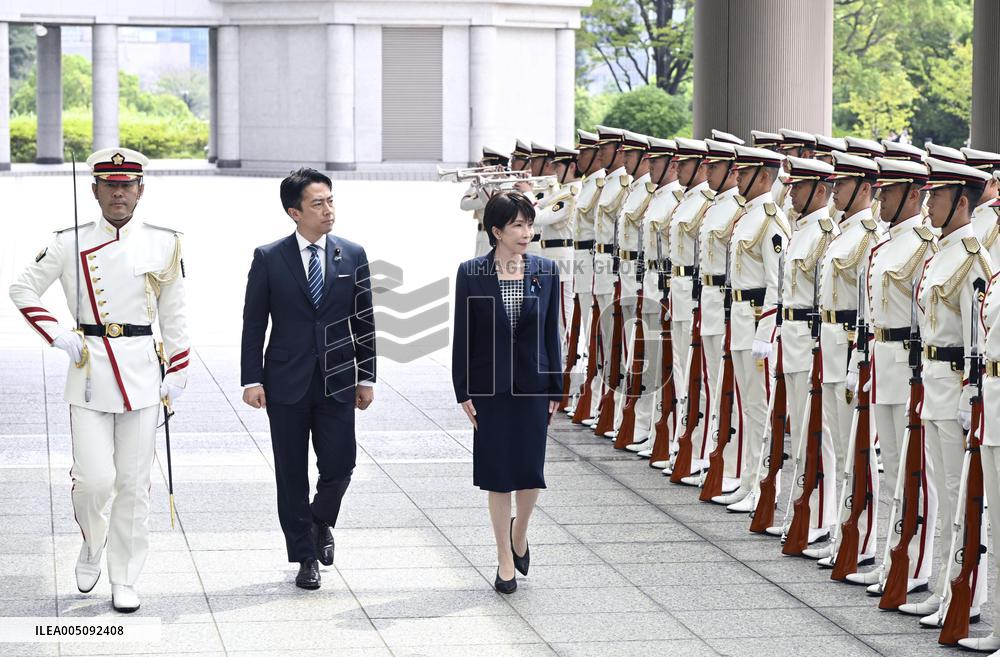 Japan PM Takaichi, defense minister Koizumi
