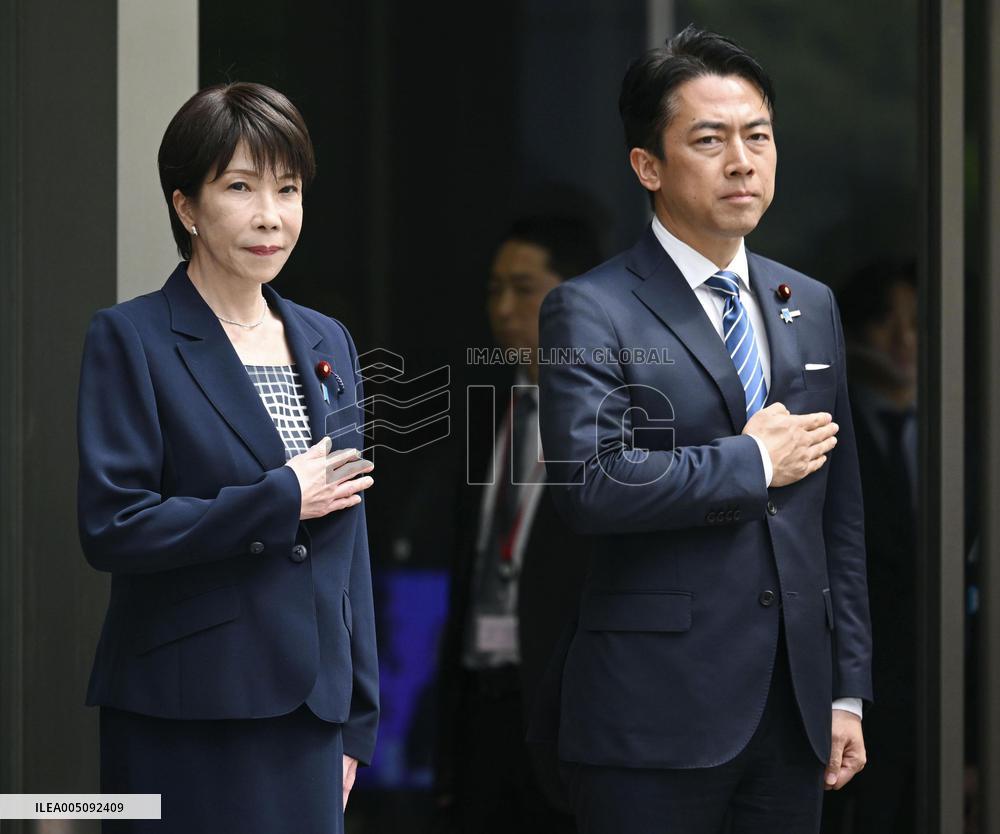 Japan PM Takaichi, defense minister Koizumi
