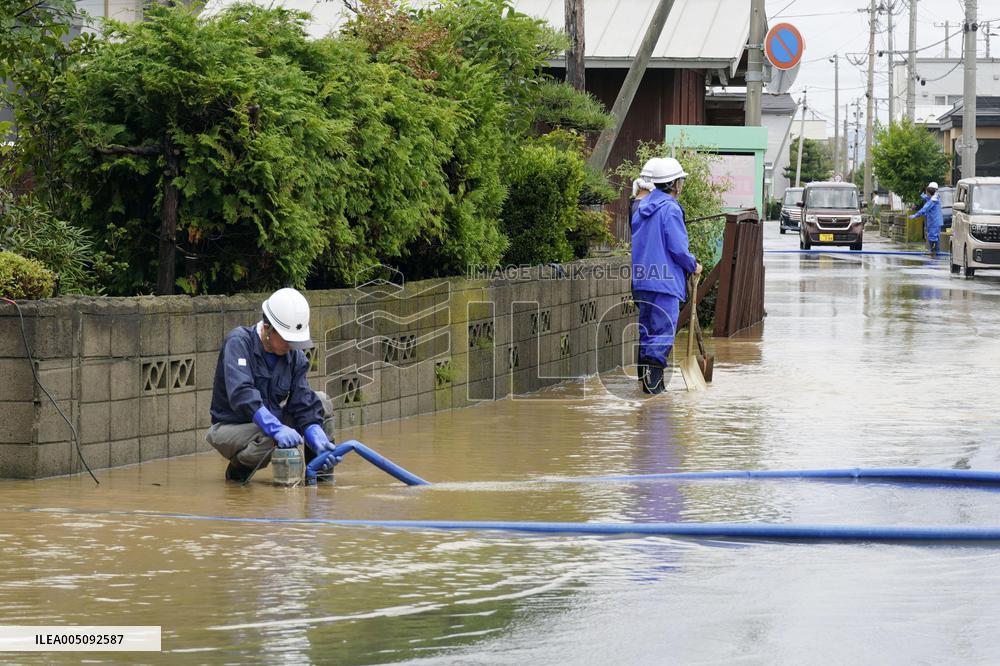 Torrential rain in northeastern Japan