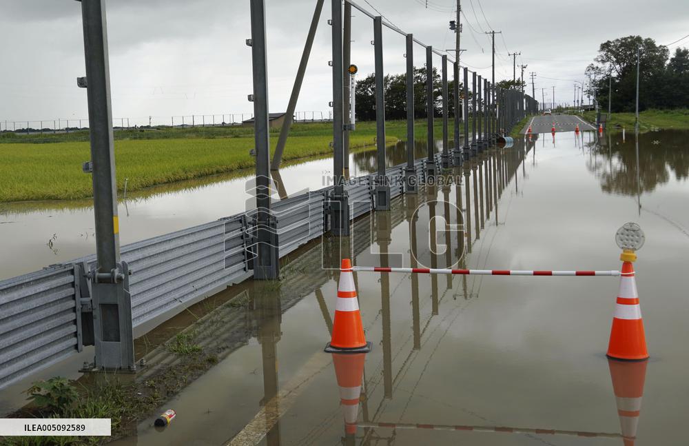 Torrential rain in northeastern Japan
