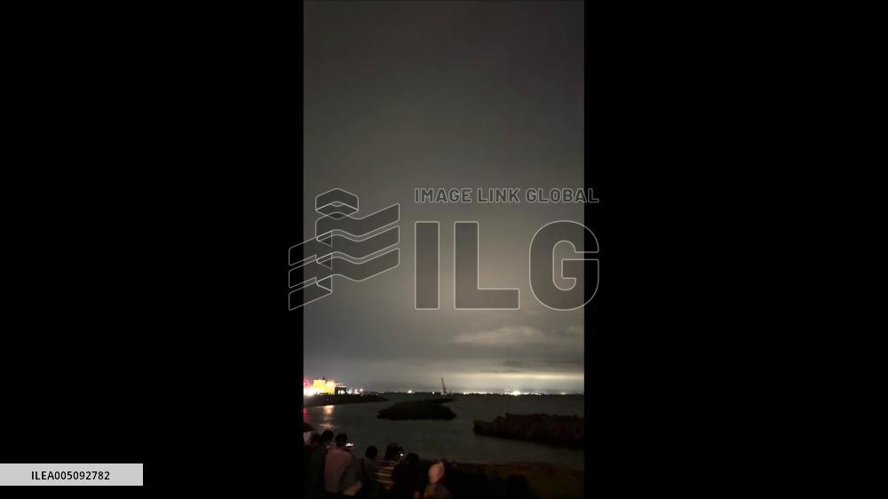 Japan: Rare Lightning-Fireworks Moment Wows Crowd at Uozu Festival