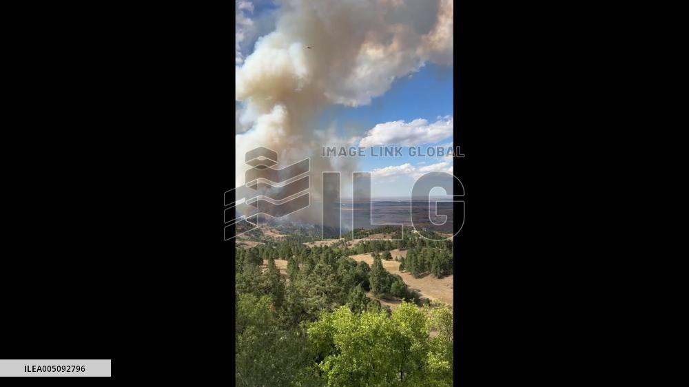 US: Fast-Moving Lookout Fire Forces Evacuations Near Spearfish, South Dakota 4