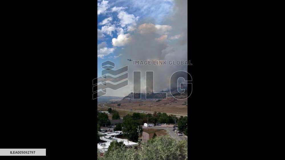 US: Fast-Moving Lookout Fire Forces Evacuations Near Spearfish, South Dakota 2