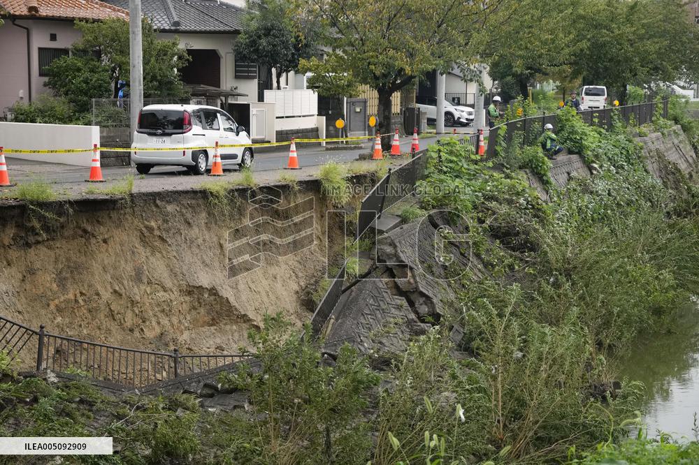 Aftermath of torrential rain in central Japan