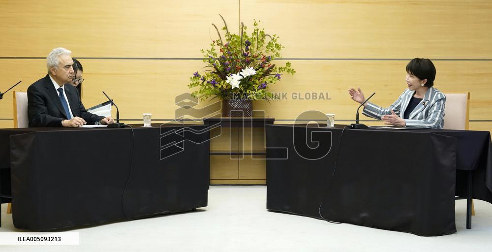 Japan PM meets with IEA chief