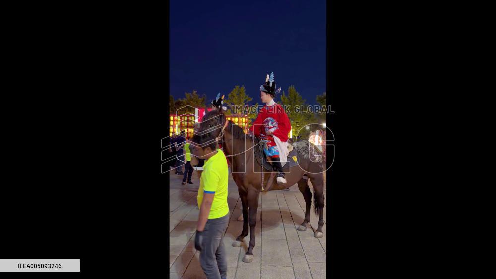 China: Startled Horse Throws Parade Performer to Ground