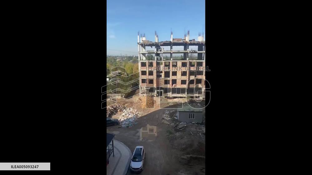China: Dog Leaps From Fifth-Floor Construction Site