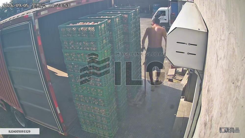 China: Worker’s Mistake Sends Dozens of Egg Crates Crashing