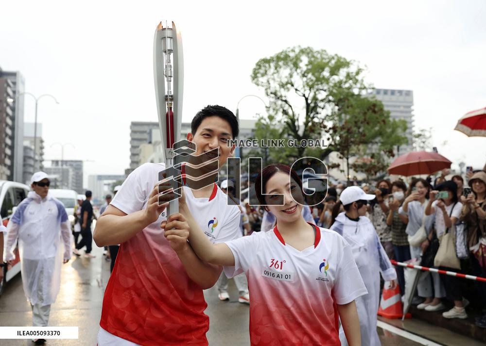 Aichi-Nagoya Asian Games: Torch relay