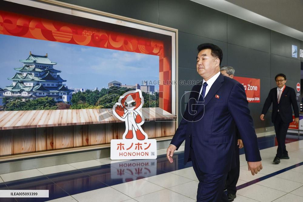 N. Korean sports minister arrives in Japan for Asian Games