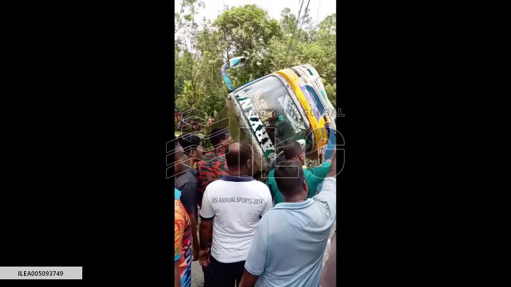 Bangladesh: Passenger Bus Plunges Into Pond, One Person Dies