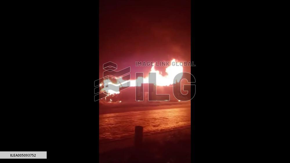 Bangladesh: Seized Passenger Bus Catches Fire Beside Highway