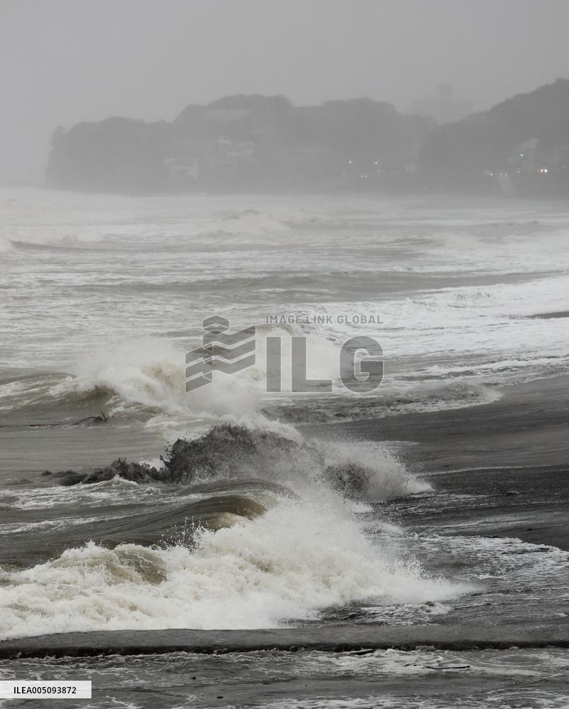 Typhoon in eastern Japan
