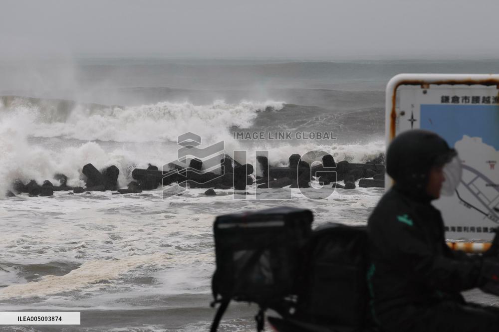 Typhoon in eastern Japan