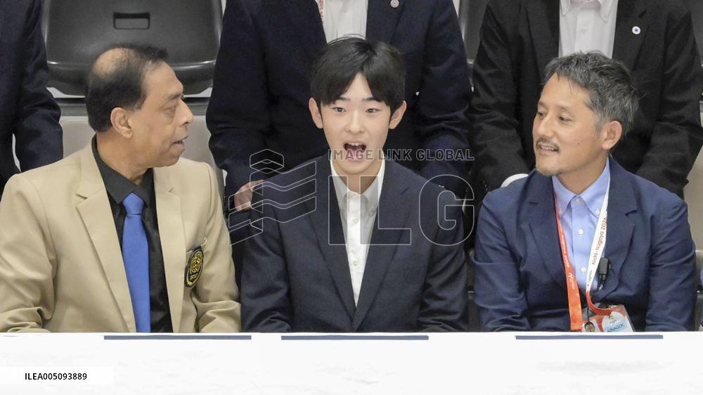 Aichi-Nagoya Asian Games: Prince Hisahito watches sepaktakraw match
