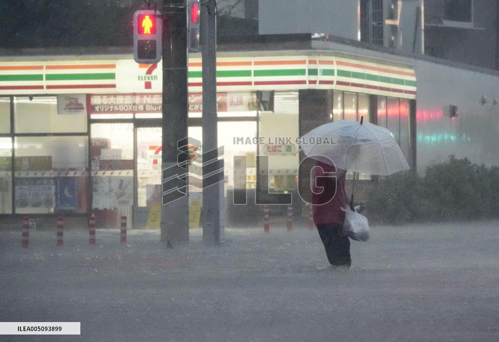 Typhoon in eastern Japan