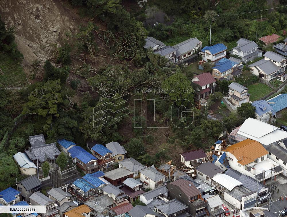 Aftermath of Typhoon Dujuan
