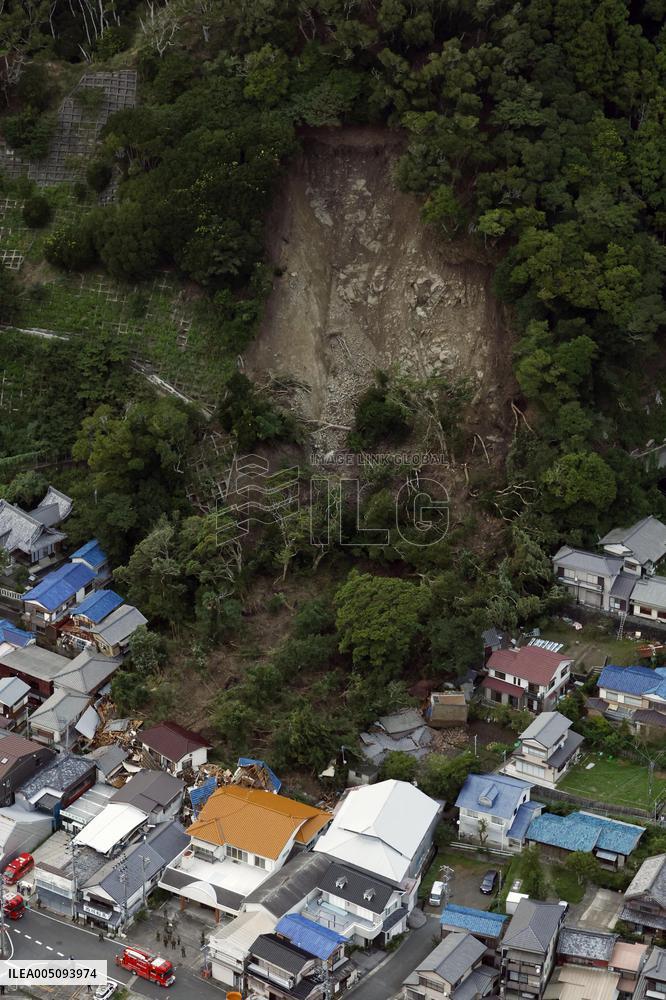 Aftermath of Typhoon Dujuan