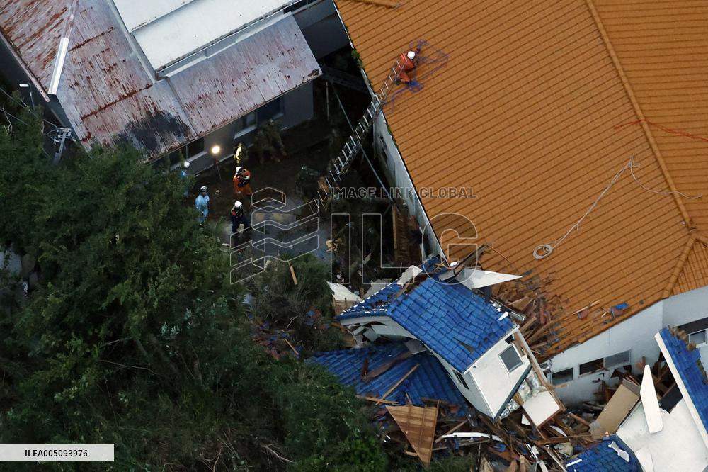 Aftermath of Typhoon Dujuan