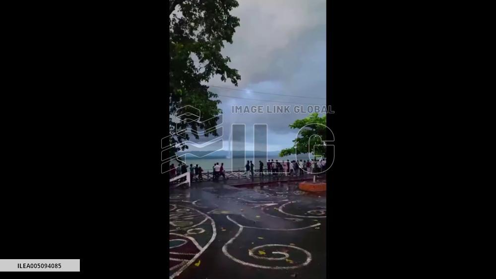 Bangladesh: Waterspout Spotted Over Kaptai Lake