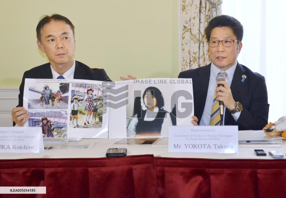 Relatives of abductees in Washington