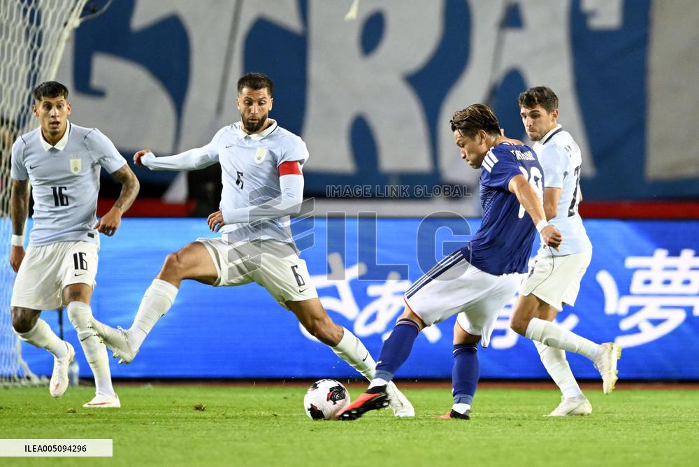 Football: Japan vs. Uruguay