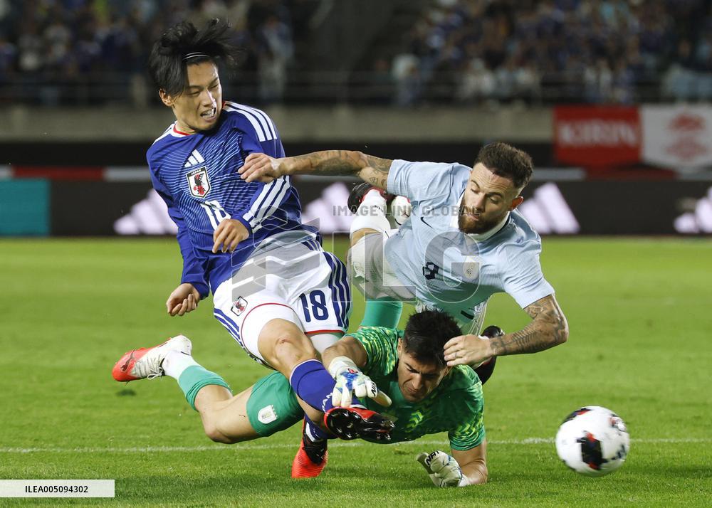 Football: Japan vs. Uruguay