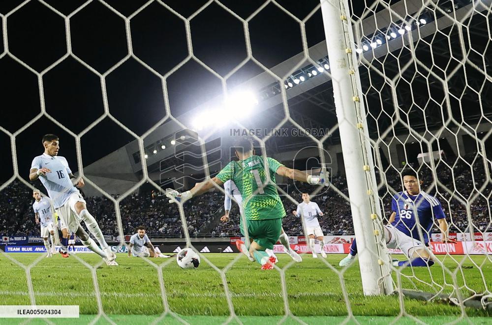 Football: Japan vs. Uruguay